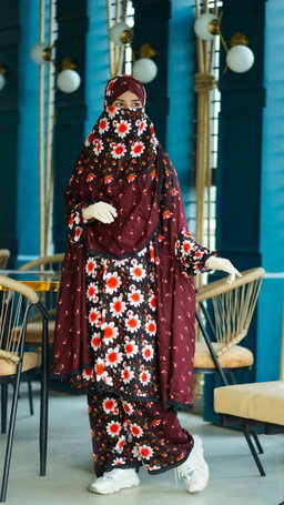 Plaju Khimar Set  ফেব্রিকঃ সফট চায়না লিলেন