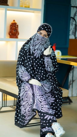 Plaju Khimar Set  ফেব্রিকঃ সফট চায়না লিলেন