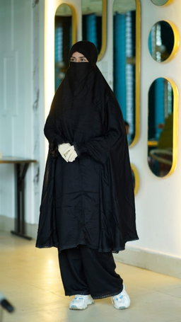 Plaju Khimar Set  ফেব্রিকঃ সফট চায়না লিলেন