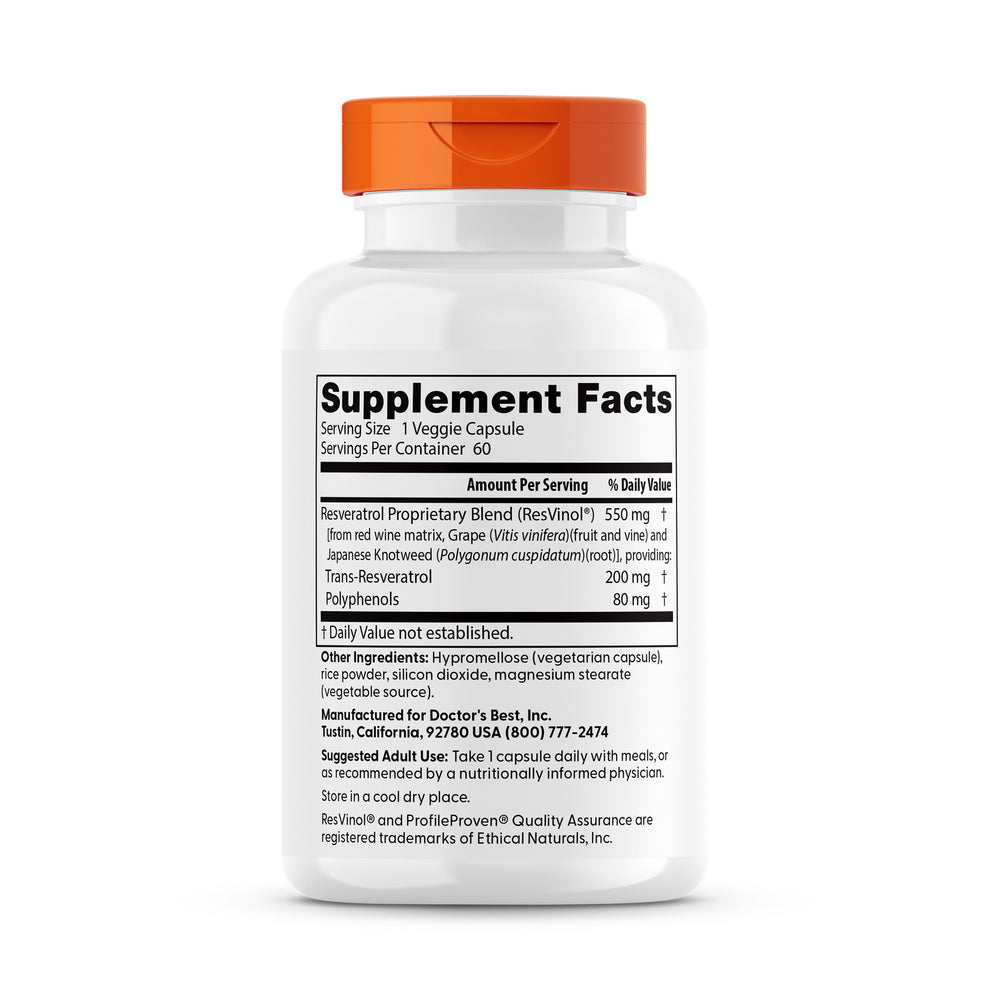 Doctor's Best - Trans-Resveratrol 200 with Resvinol_1