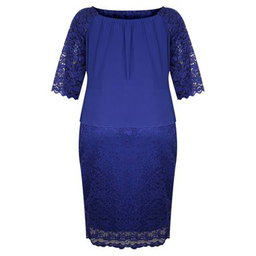 Luceez Lace 3/4 Dress Blue EU52(US 22)  