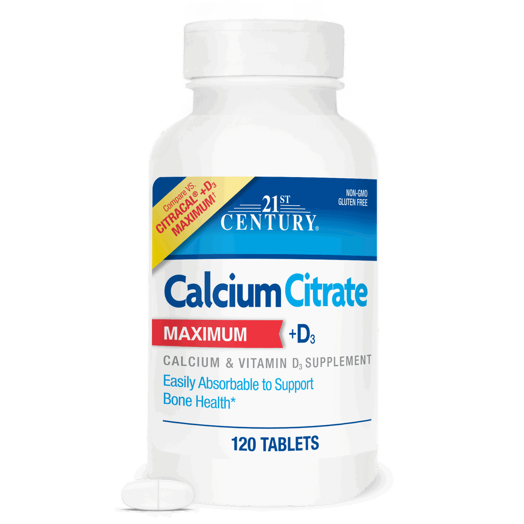 21 Century - Calcium Citrate Maximum +D3