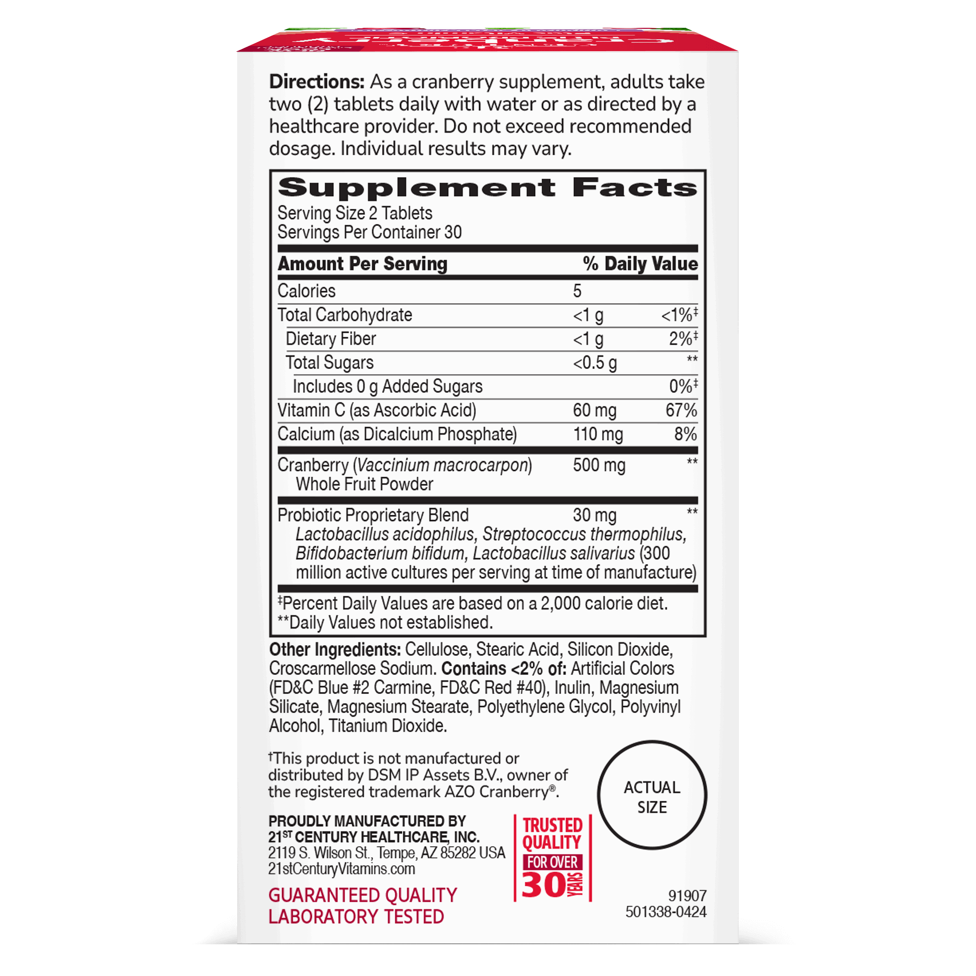 21 Century - Cranberry Plus Probiotic_1