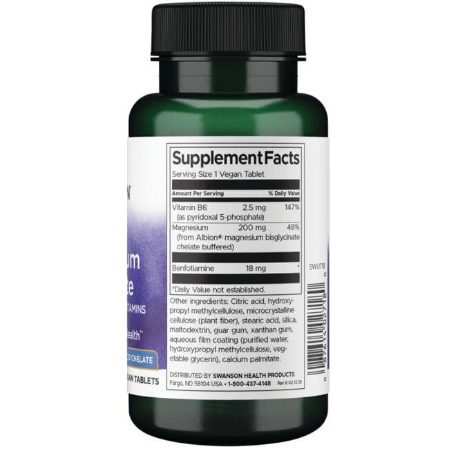 Swanson - Albion Magnesium Glycinate with Activated B Vitamins_1