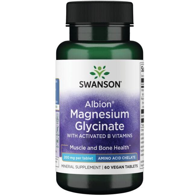 Swanson - Albion Magnesium Glycinate with Activated B Vitamins