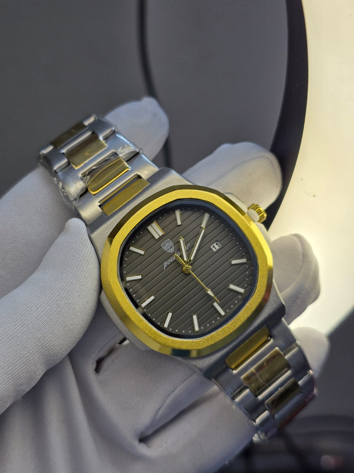 Luxury Two-Tone Wrist Watch_0