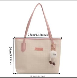 New doll tote bag with doll  Size:38/26cm
