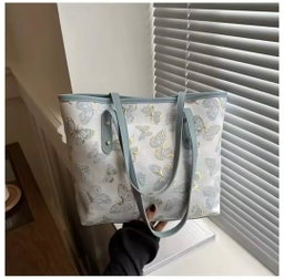 Luxury woman fashion tote bag  Metarial : pu lather Color: black