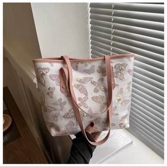 Luxury woman fashion tote bag  Metarial : pu lather Color: black_3