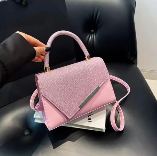 New party bag  Stylish Shoulder Bag Chic Elegant V Clutch Handbag Trendy Mini Evening Bag for Wedding Party_0