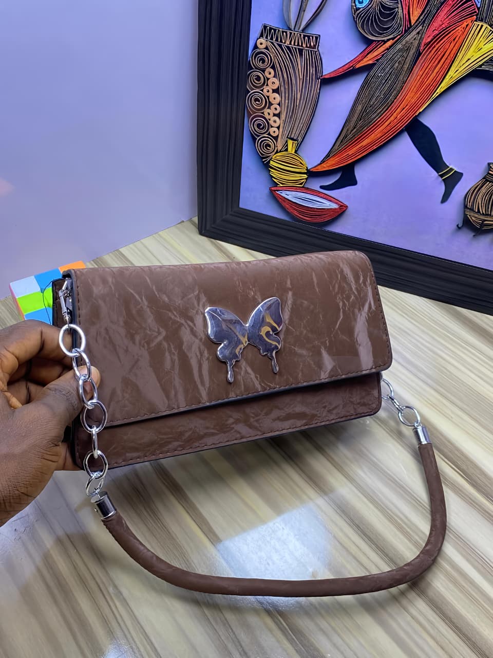 Butterfly Ladies Bag Material: PU Leather