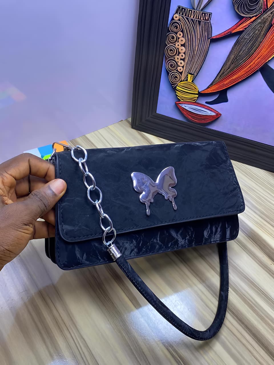 Butterfly Ladies Bag  Material: PU Leather_2