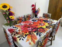 Original 3D Printed Dining Chair Table Cover  অরিজিনাল 3D ডাইনিং টেবিল ও চেয়ার কাভার সেট।