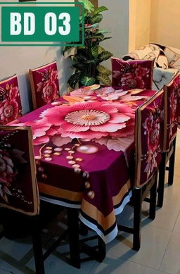 Original 3D Printed Dining Chair Table Cover  অরিজিনাল 3D ডাইনিং টেবিল ও চেয়ার কাভার সেট।