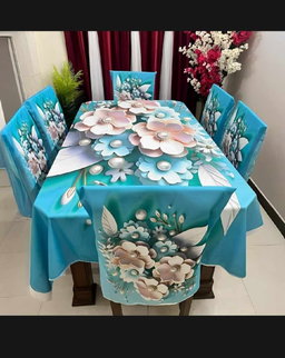Original 3D Printed Dining Chair Table Cover  অরিজিনাল 3D ডাইনিং টেবিল ও চেয়ার কাভার সেট।