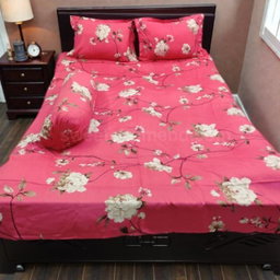 Twill cotton bed sheet  ৪ পিস এর সেট।