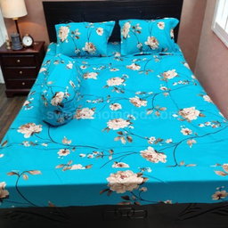 Twill cotton bed sheet  ৪ পিস এর সেট।