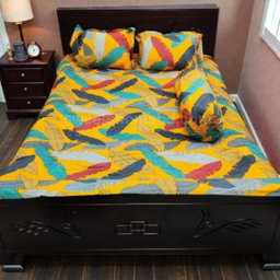 Twill cotton bed sheet  ৪ পিস এর সেট।