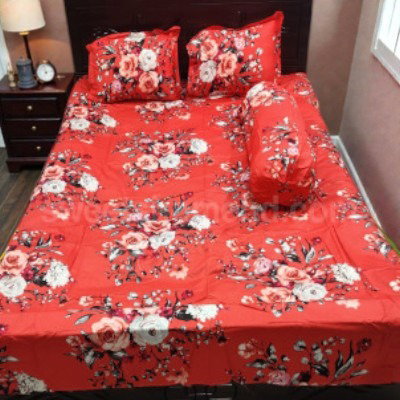 Twill cotton bed sheet  ৪ পিস এর সেট।_15