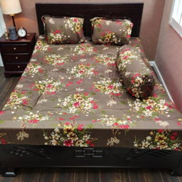Twill cotton bed sheet  ৪ পিস এর সেট।
