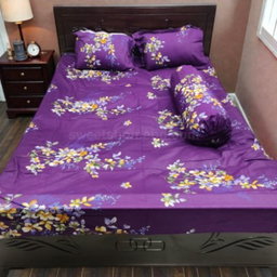 Twill cotton bed sheet  ৪ পিস এর সেট।