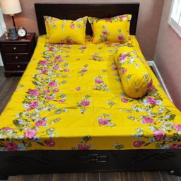 Twill cotton bed sheet  ৪ পিস এর সেট।