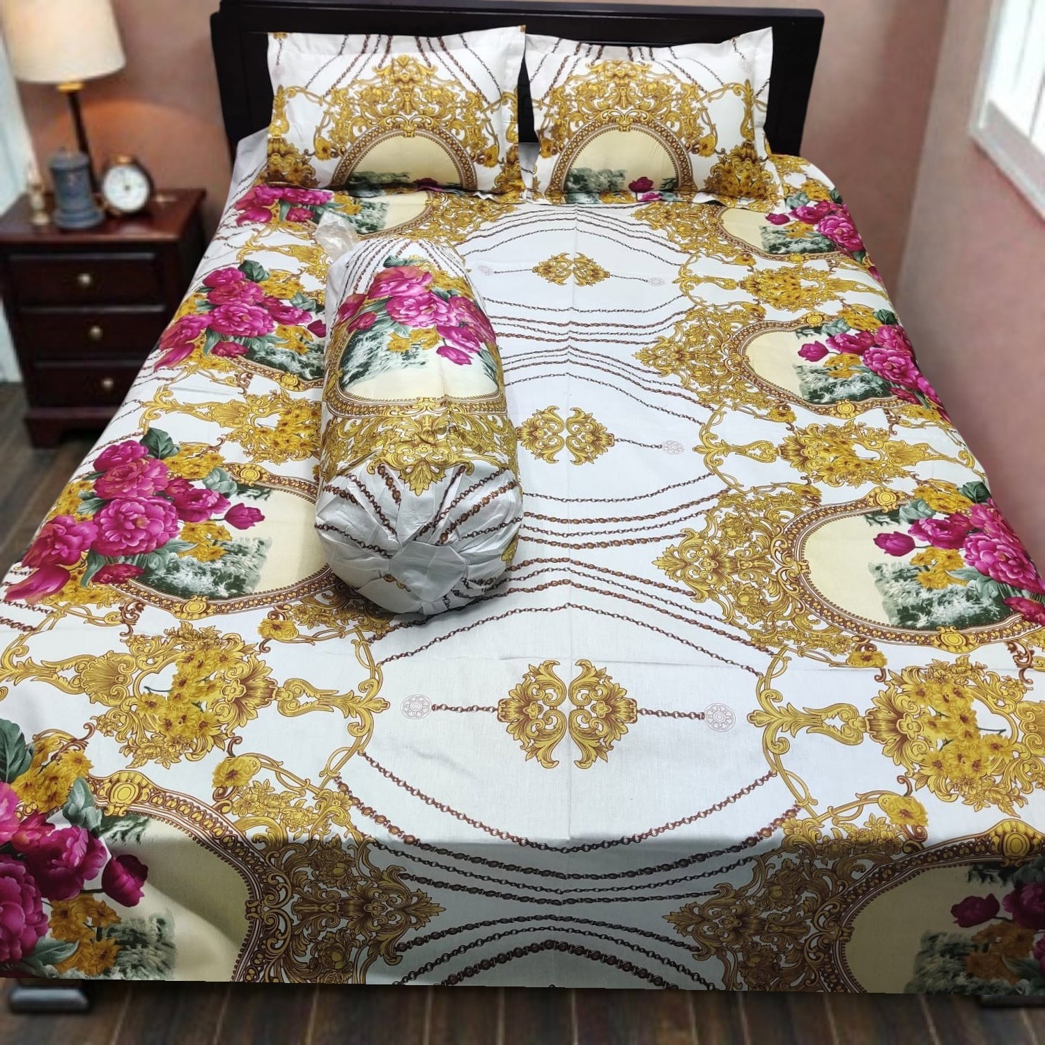 Twill cotton bed sheet  ৪ পিস এর সেট।_0