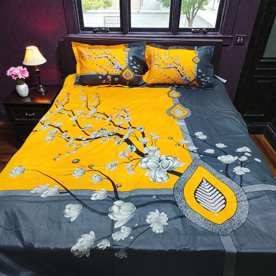 Panel Cotton Bed-sheet ফেব্রিকস : ১০০ % প্যানেল কটন।