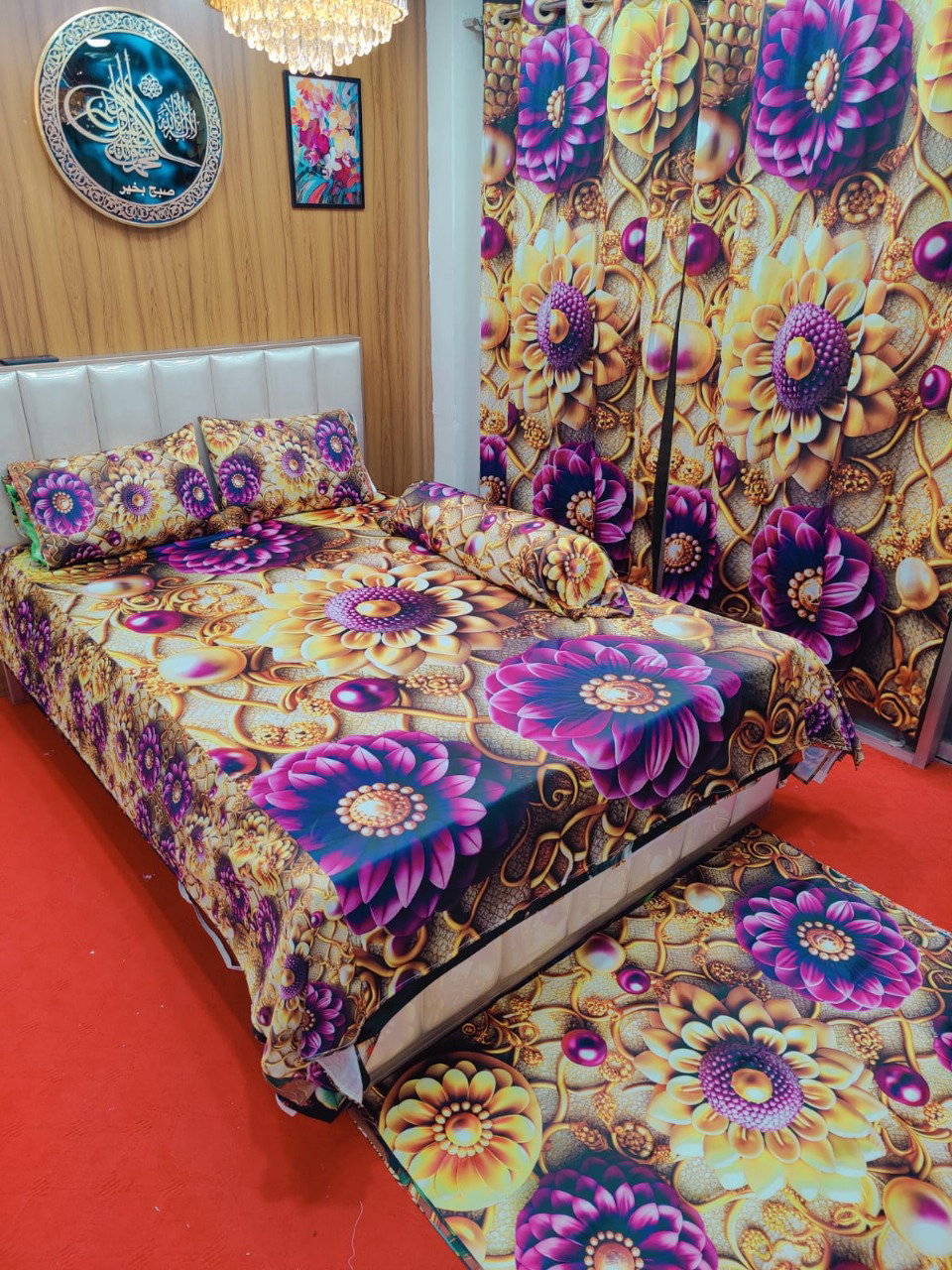 Primium 3D Bedsheet Four Piece Set_3