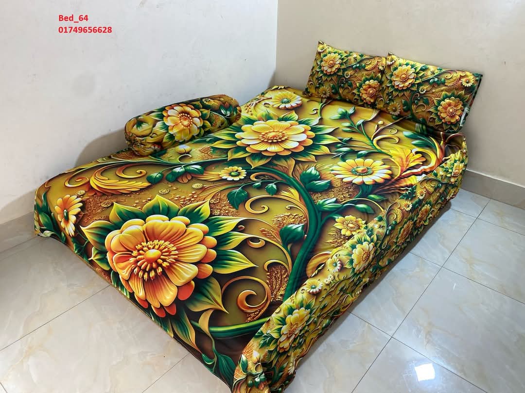 Primium 3D Bedsheet Four Piece Set_11