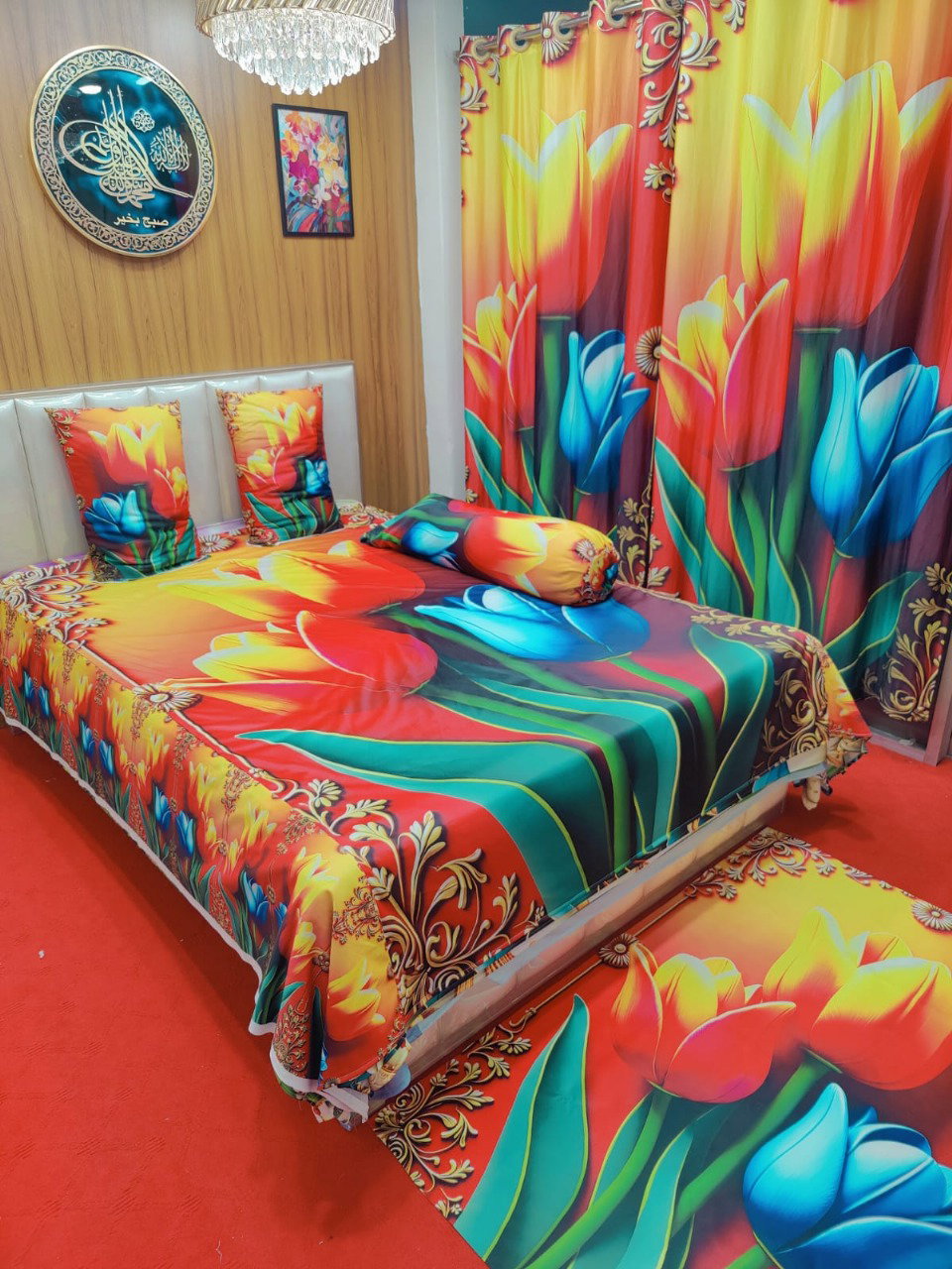 Primium 3D Bedsheet Four Piece Set_5