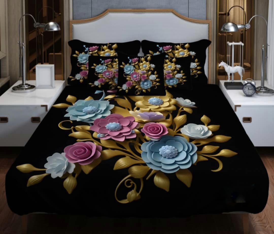 Primium 3D Bedsheet Four Piece Set_10