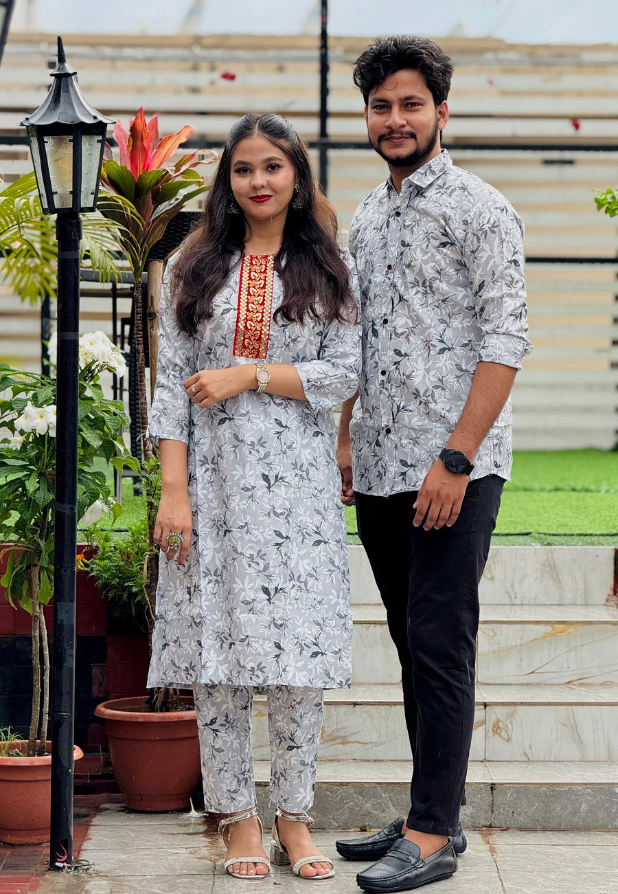 Shirt and Two Piece Couple Dress