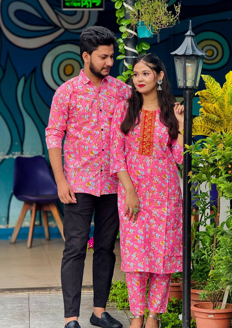 Shirt and Two Piece Couple Dress_4