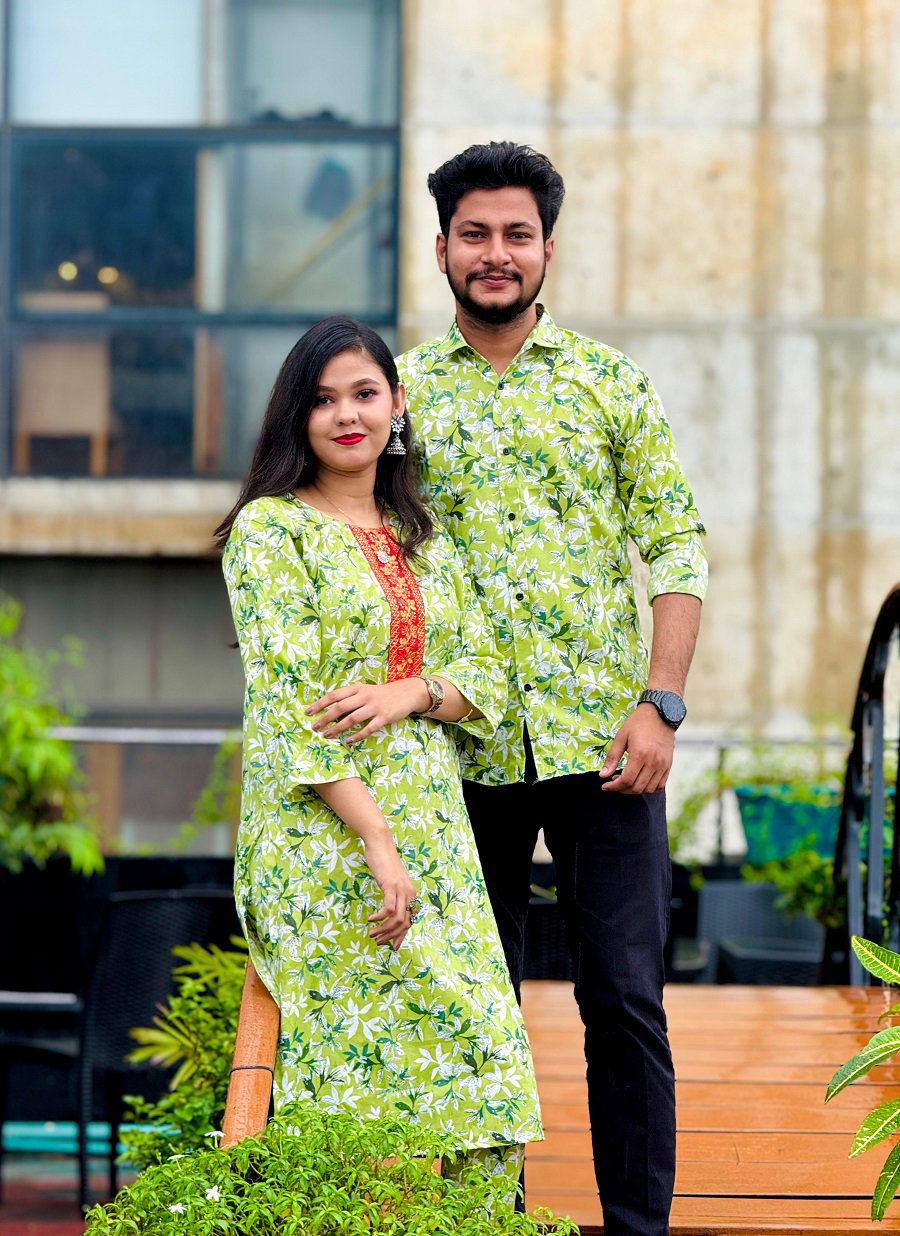 Shirt and Two Piece Couple Dress_6