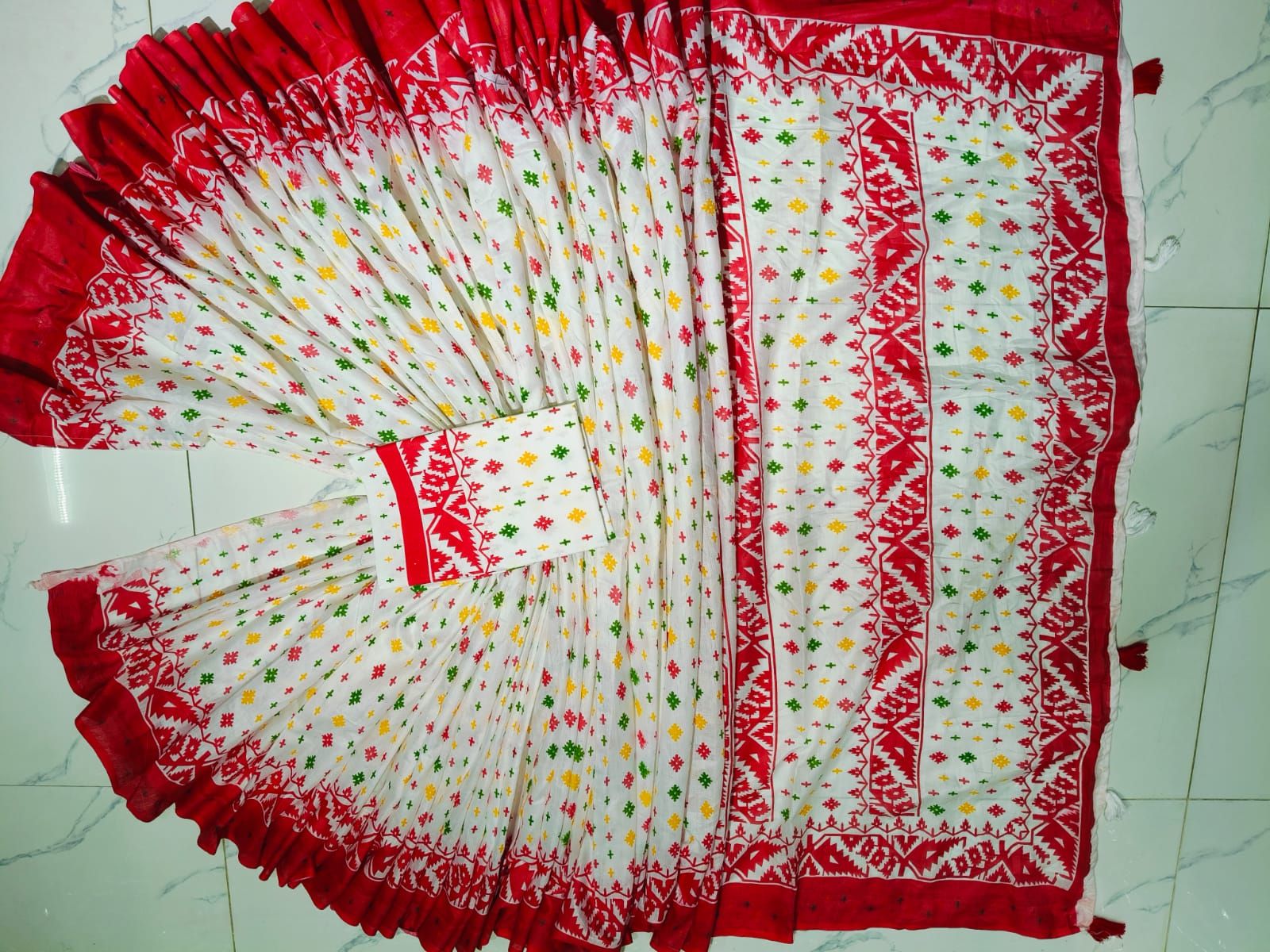 Sharee Panjabi Couple with Blouse Piece_2