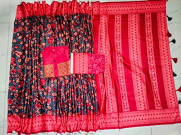 Sharee Panjabi Couple with Blouse Piece