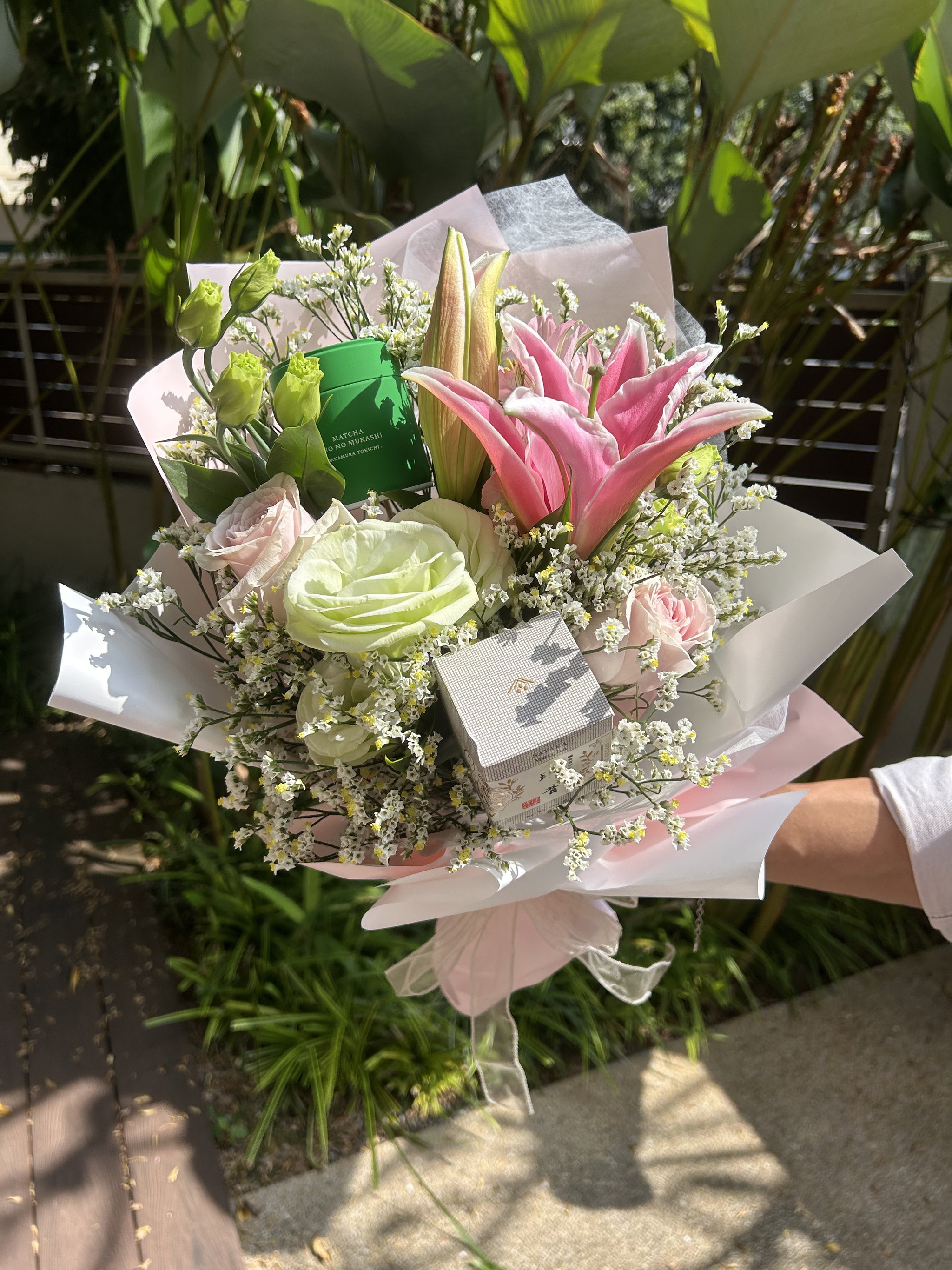 matcha flower bouquet_1