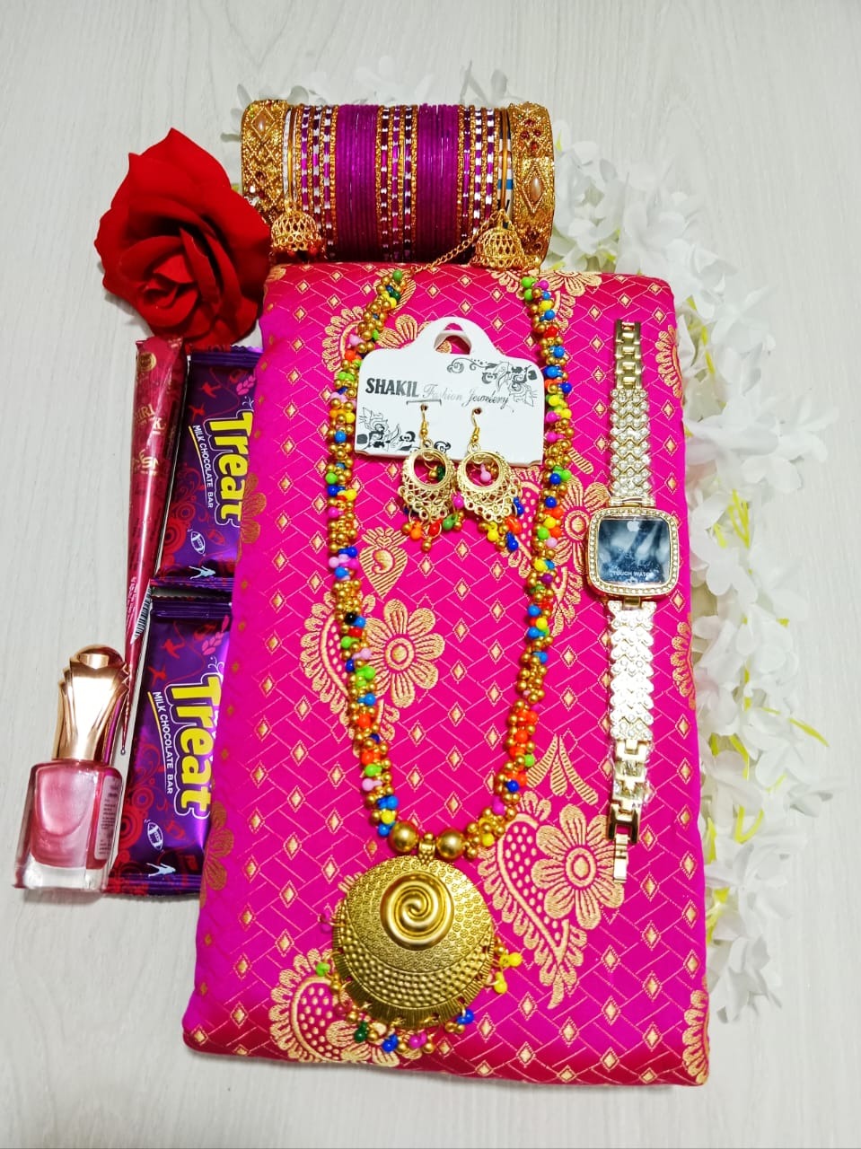 আকর্ষণীয় শাড়ী গিফট কম্ব সেট_3
