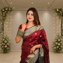 কাতান শাড়ি – সাথে থাকবে ম্যাচিং ব্লাউজ পিস