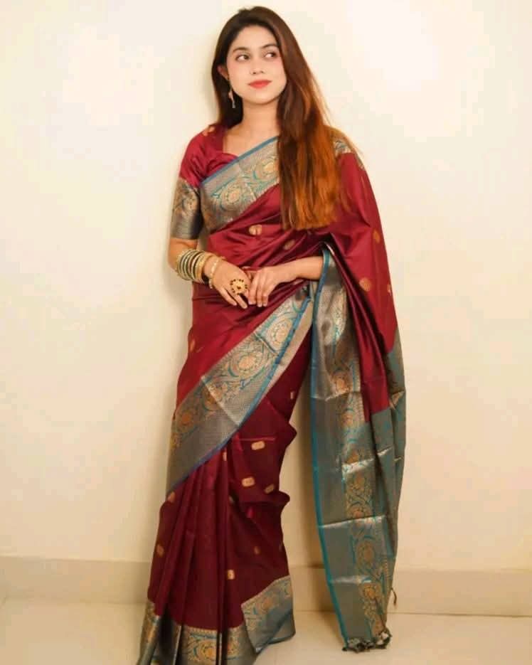 কাতান শাড়ি – সাথে থাকবে ম্যাচিং ব্লাউজ পিস_3