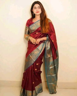 কাতান শাড়ি – সাথে থাকবে ম্যাচিং ব্লাউজ পিস
