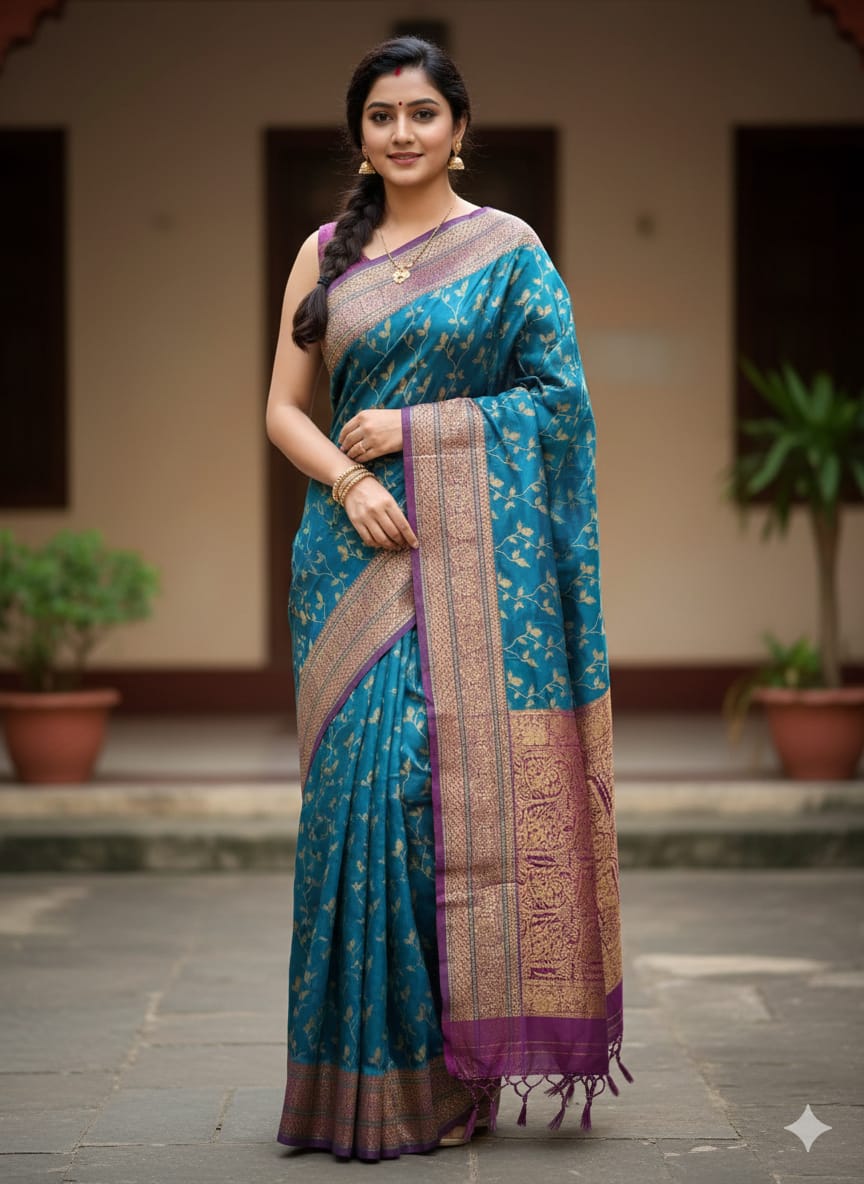 Kashmeri Katan Saree_3