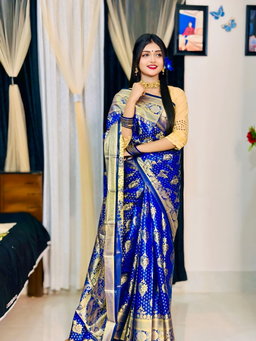 সফট সিল্ক কাতান শাড়ি 12 হাত শাড়ি কোন ব্লাউজ পিস নাই l