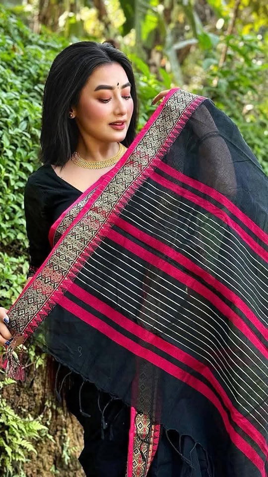 Half silk sharee with blause pcs_0