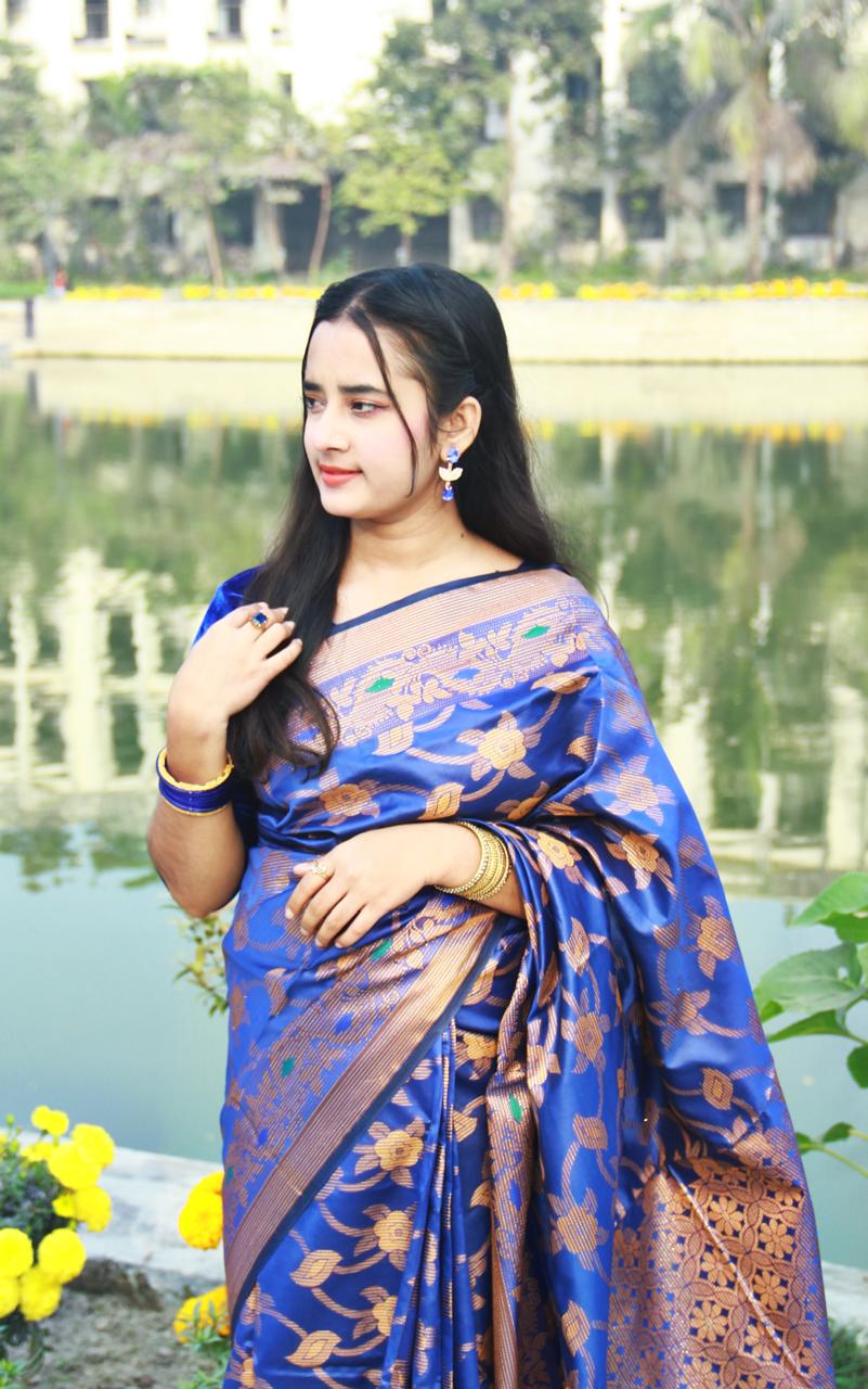 সিল্ক কাতান শাড়ি_5