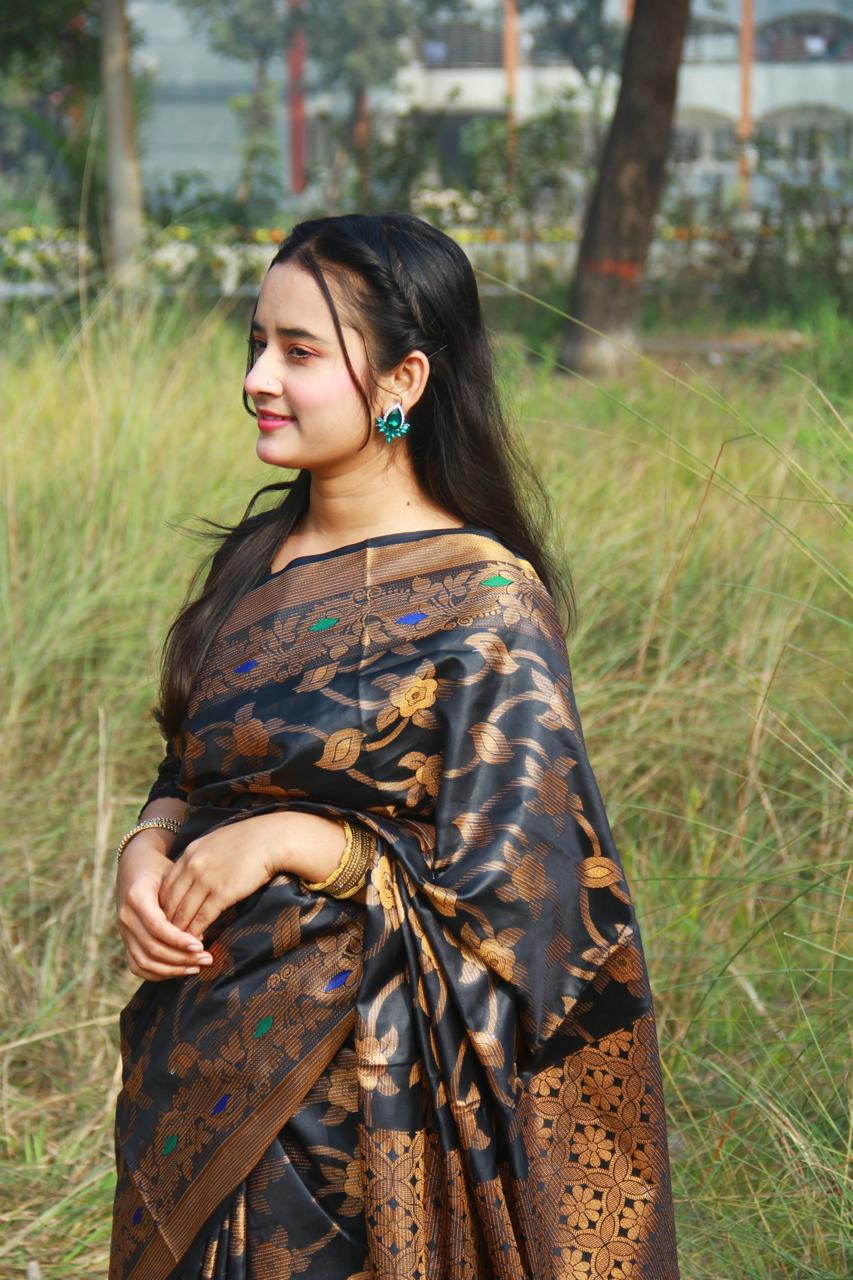 সিল্ক কাতান শাড়ি_1