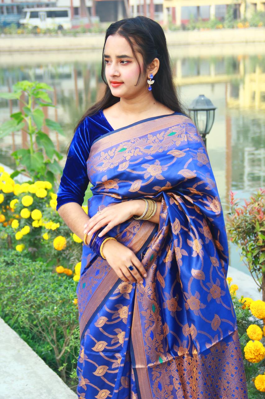 সিল্ক কাতান শাড়ি_2