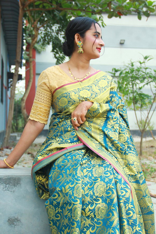 সিল্ক কাতান শাড়ি_7