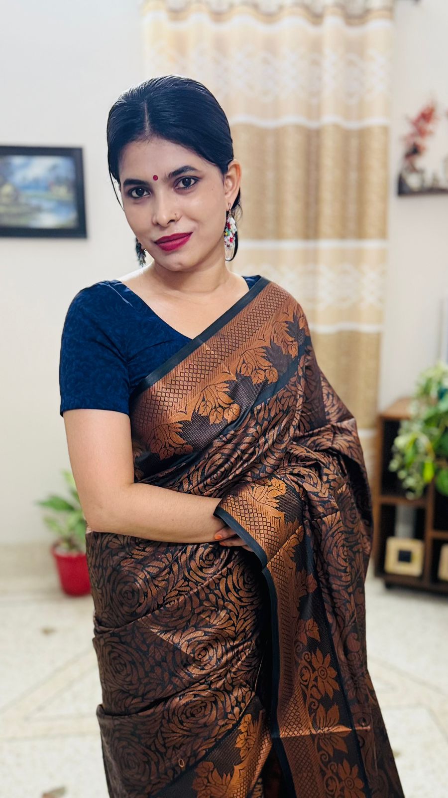 সিল্ক কাতান শাড়ি_1